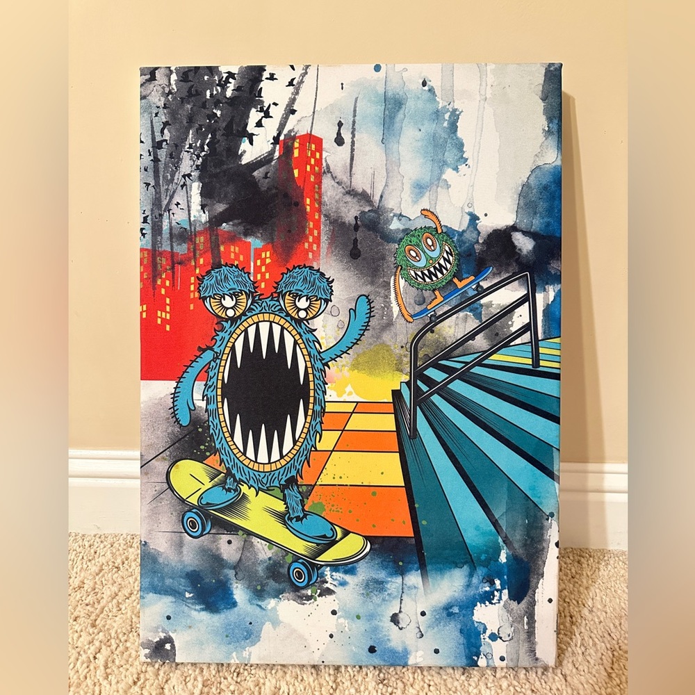 Skate board artwork